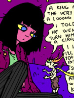 the mage tracks down the elusive servant of the spirit of the machine to ask it the most important question: